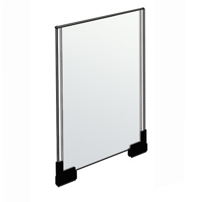 Two-Sided Large Acrylic Sign Holder With Magnetic Boots 11"W X 17"H, 2-Pack