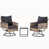 Coussin noir / structure brune est en rupture de stock