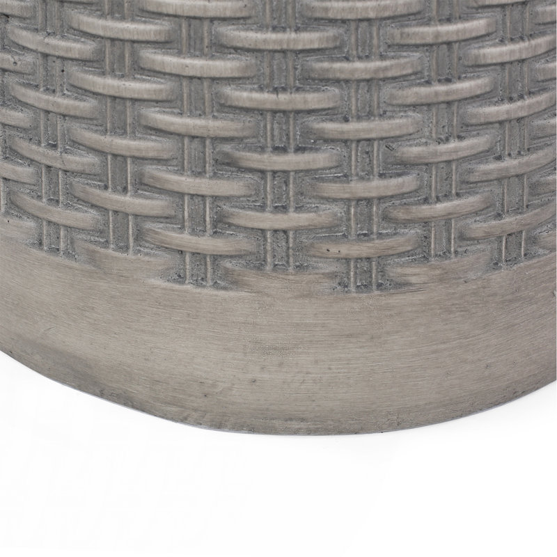 Table d'appoint d'extérieur ronde en béton