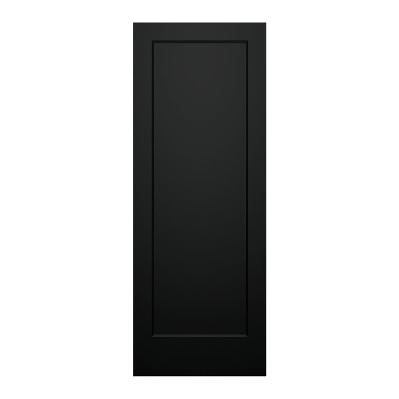 Panneau de porte moulé 24 x 80 po, 24 po x 80 po , Noir