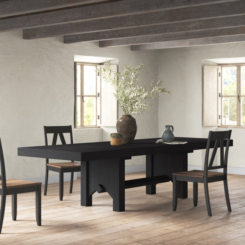 Appleton Dining Table, Charred Oak