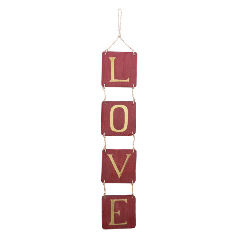 "LOVE" Vertical Wall Décor