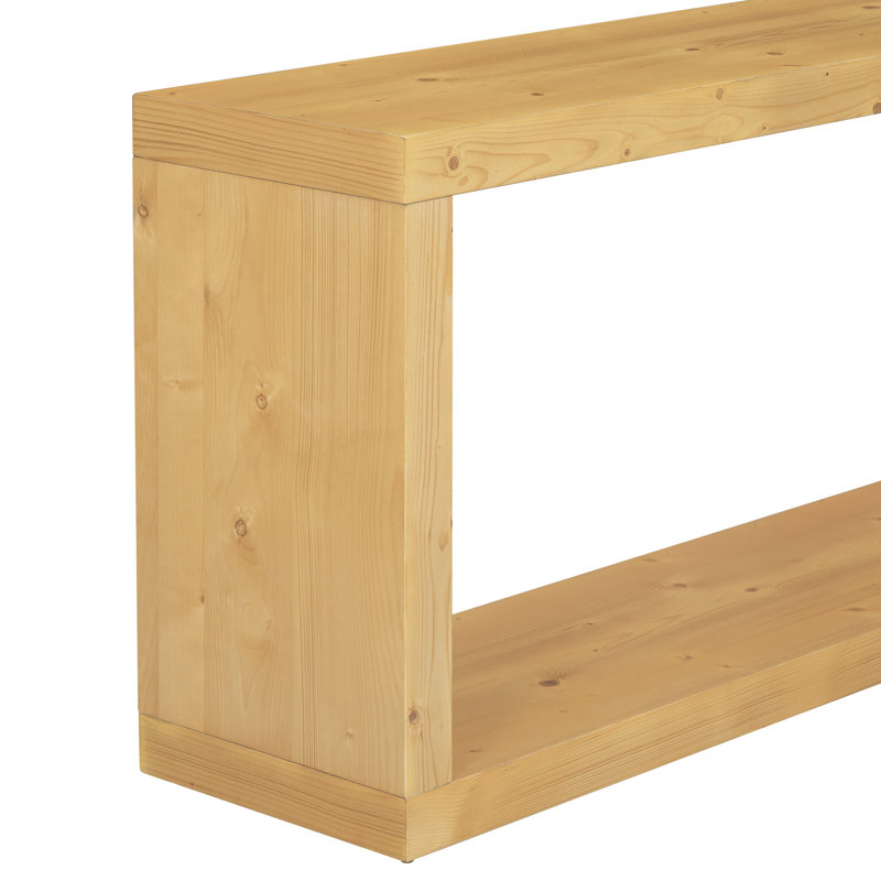 Console rustique de 60 po - Table d'entrée et de canapé rectangulaire, fabrication robuste en oxyde de magnésium / métal pour une utilisation intérieure / extérieure avec finition en bois gris / naturel