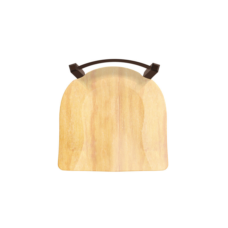 Tabouret de coiffeuse en métal Catalina, Bronze, Bois - Érable naturel