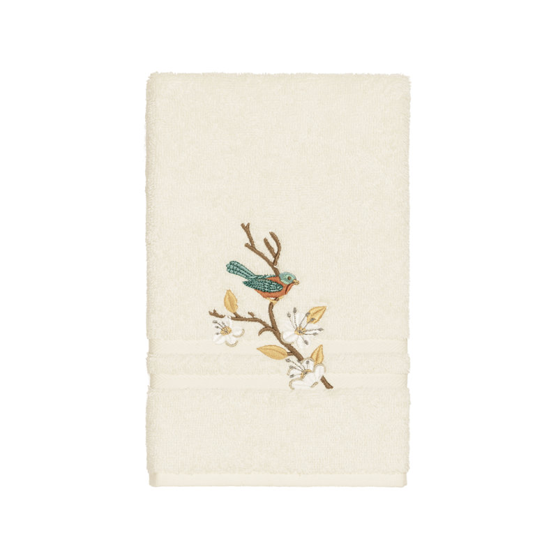 Spring Time Turkish Cotton Midweight Hand Towel, Cream