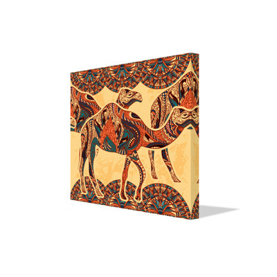 Ancient History Cats Camel by Andrew Lee - Wrapped Canvas Print