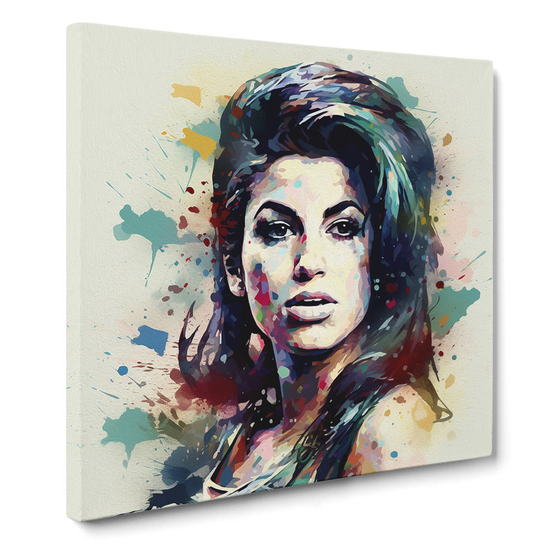 Amy Winehouse Digital Art - Print, 35cm H x 35cm W x 3cm D