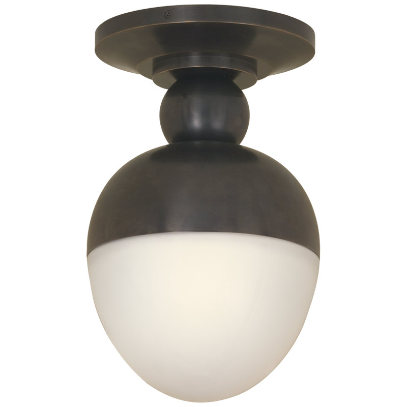 Thomas O'Brien Clark Flush Mount, Bronze