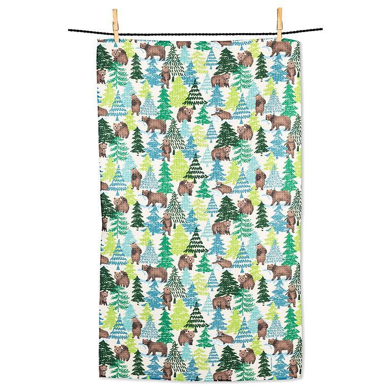 Bears And Trees Kitchen Towel