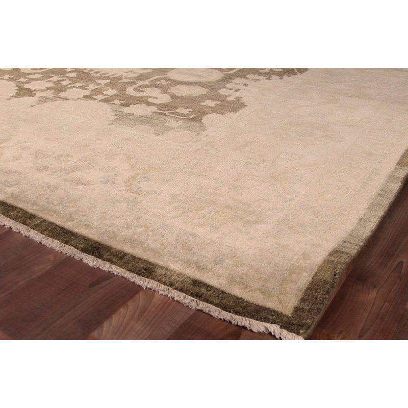 Antique Weave Oushak Wool Oriental Area Rug, Rectangle 6' x 9'