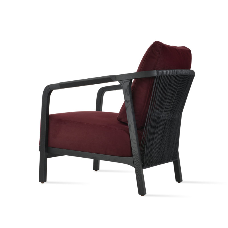 Drops Armchair in Fabric, Cherry Velvet
