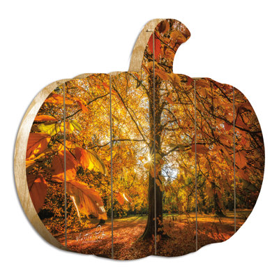 Autumn Leaves by Martin Podt - Print on Wood