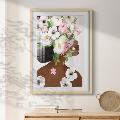 Motif floral - impression encadrée