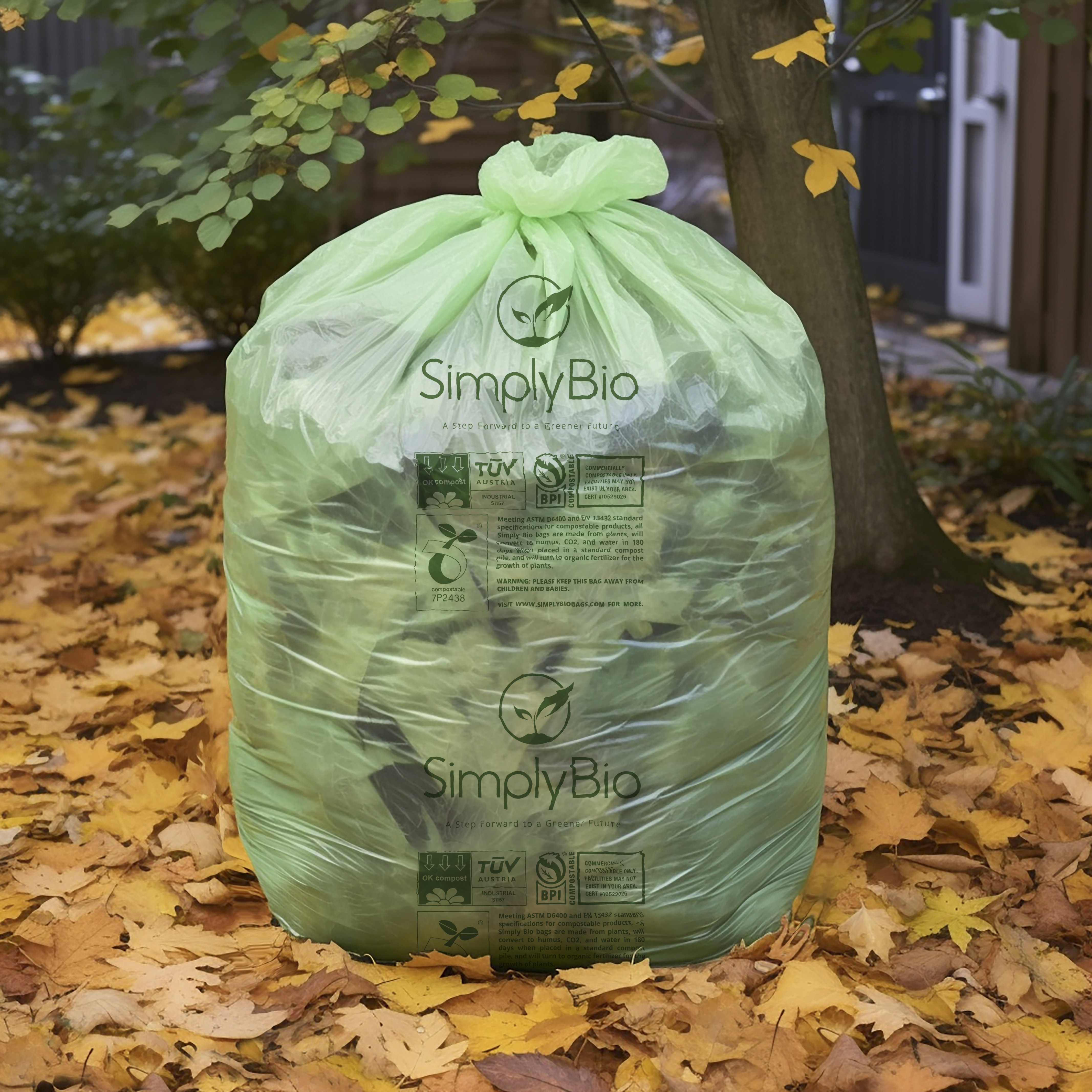 2.6 Gallon Strong Unscented Biodegradable Trash Bags, fits 10 Liter, 250  Count