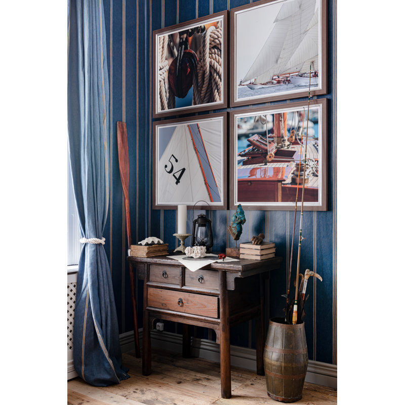 KATALIN STRIPE Ultramarine Green, Tan