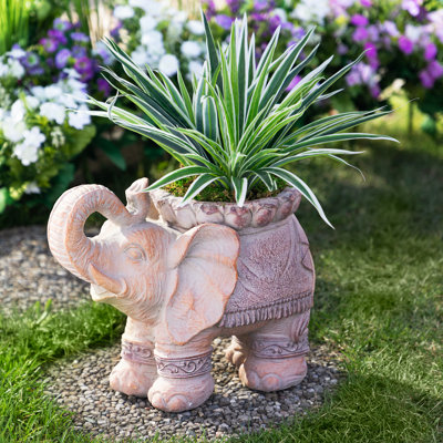 Jardinière en céramique Elephant