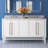 Ewen 60" Double Bathroom Vanity with Carrara Marble Top-750443352-750443354-750443358