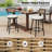 Swivel Outdoor Bar&Counter Stool with Cushion