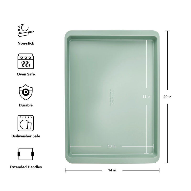 KitchenAid® 13X18in Nonstick Aluminized Steel Baking Sheet, Cardamom