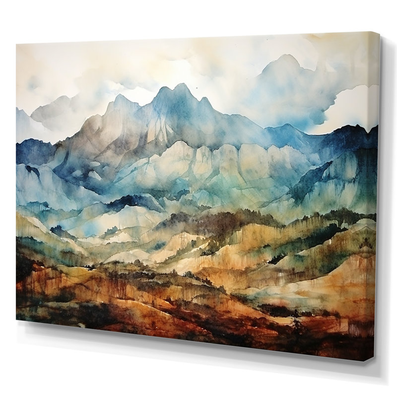 Art mural majestueux, "Indonésie", Toile tendue, H 16 po x l 32 po x P 1 po
