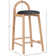 Bartolomea Upholstered Counter Stool with Solid Wood Frame