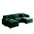 Oversized Modular Cushioned Sofa With Conversible Ottoman-106554202