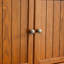 Armoire de rangement élégante à 8 portes avec 4 tablettes - Améliorez le style de votre maison en chêne pour ajouter une touche d'élégance à
