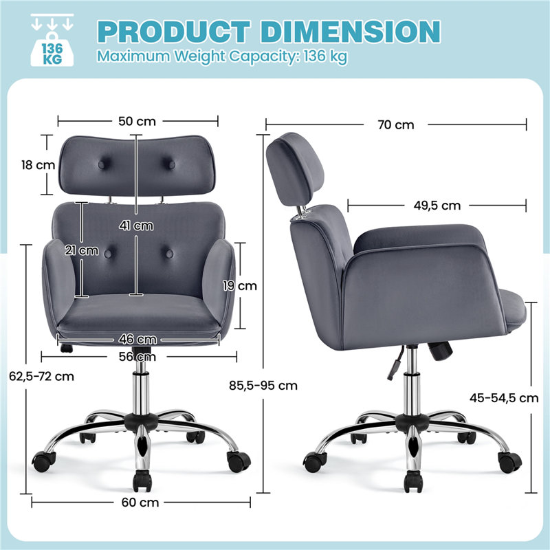 Ergonomic Office Chair with Headrest