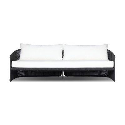 MONDIRA Outdoor Sofa-97"-Faux Black Hyacinth
