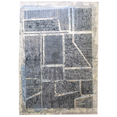 Samba One-of-a-Kind 10' X 14' New Age Area Rug in Gray
