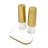 Marble and Gold Salt & Pepper Shaker Set on Tray