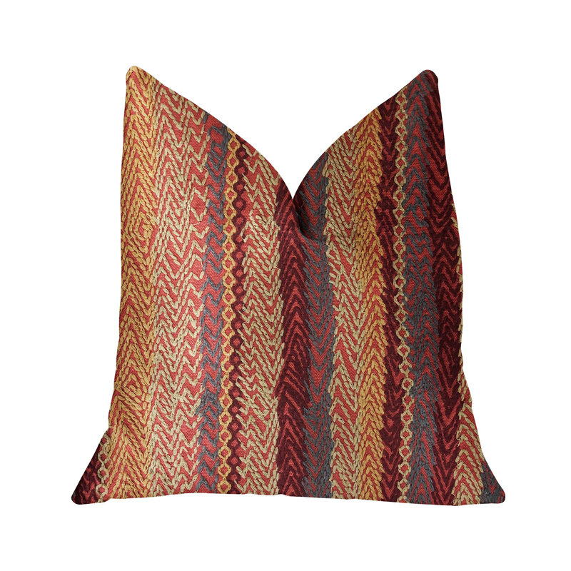 Oreiller Cosmo Luxury, 20" x 30", Crème / rouge, Coussin lombaire