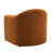 Esly Upholstered Modern Curved Rusted Orange Velevt Barrel Accent Chair-1466543510