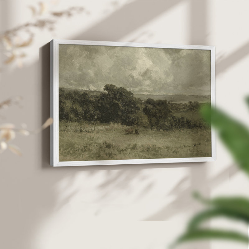 Paysages rétro-DCCI-impression encadrée - réaménageable, H 22 po x l 28 po, Blanc