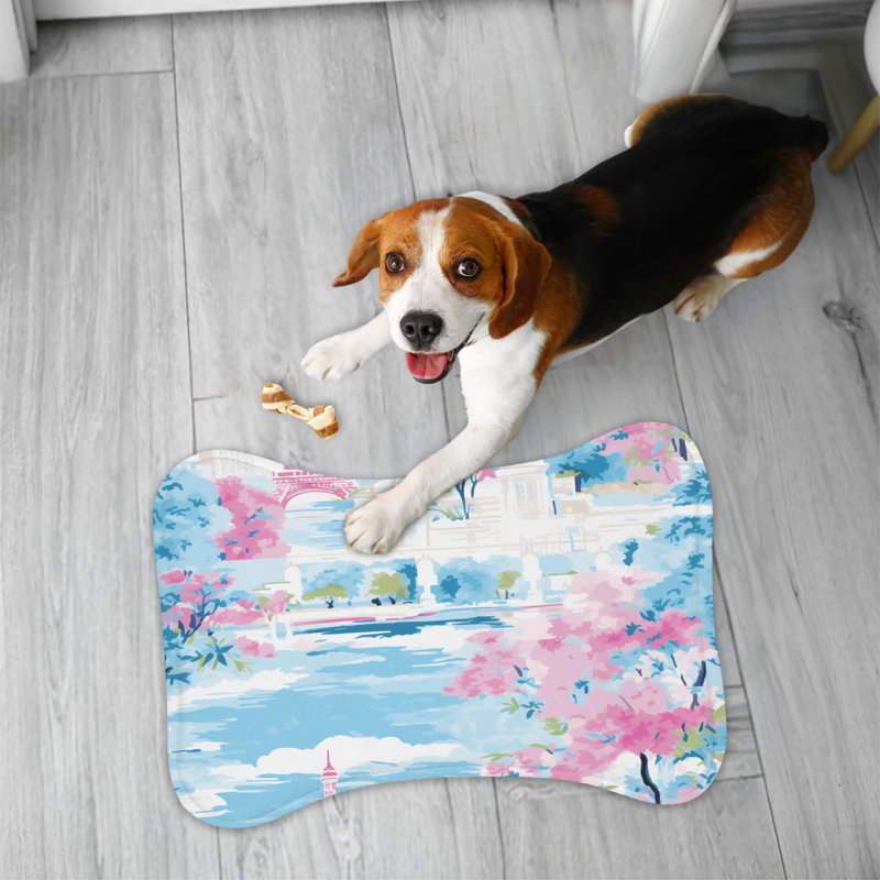 Tapis d'alimentation en os 1 pièce Preppy City of Lights