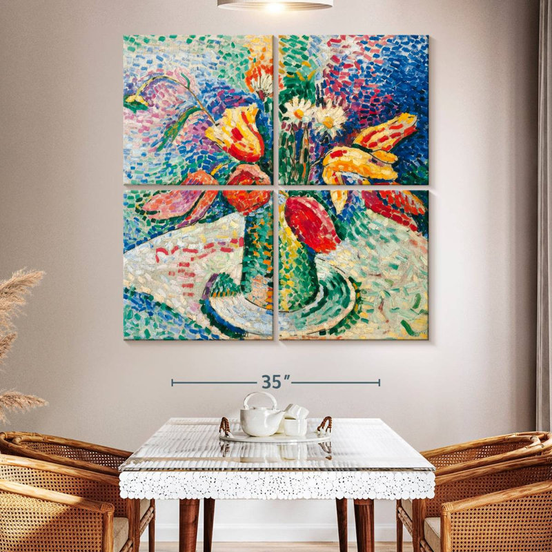 Harnek Parrot Tulips 1905, 50" H x 50" W