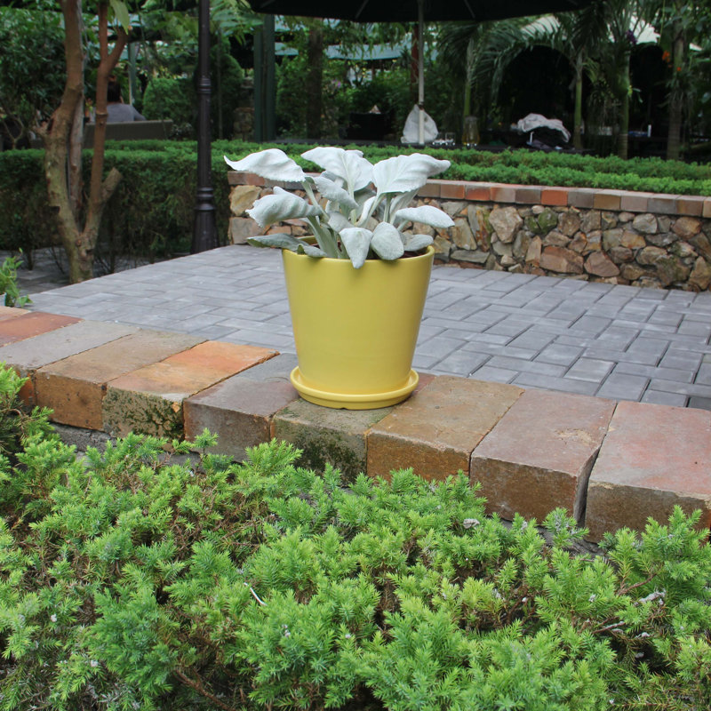 Pot à fleur en céramique Pansy, Jaune banane