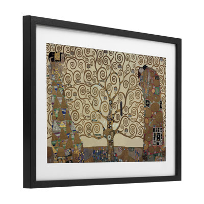 The Tree of Life Klimt Framed Print Under Glass, design by Gustav Klimt