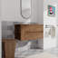 Meuble-lavabo mural, tiroir à fermeture en douceur (seulement meuble-lavabo, sans lavabo)-1565513057