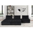 Charmie Velvet L-Shaped Sectional Reversible