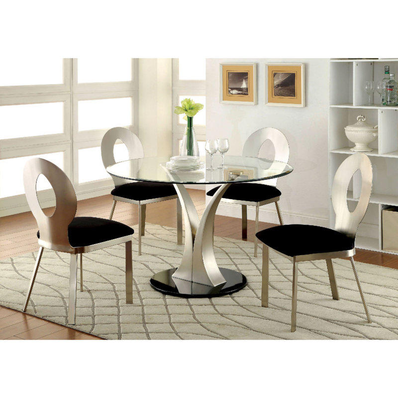 Ensemble contemporain de chaises de salle à manger 2 pièces