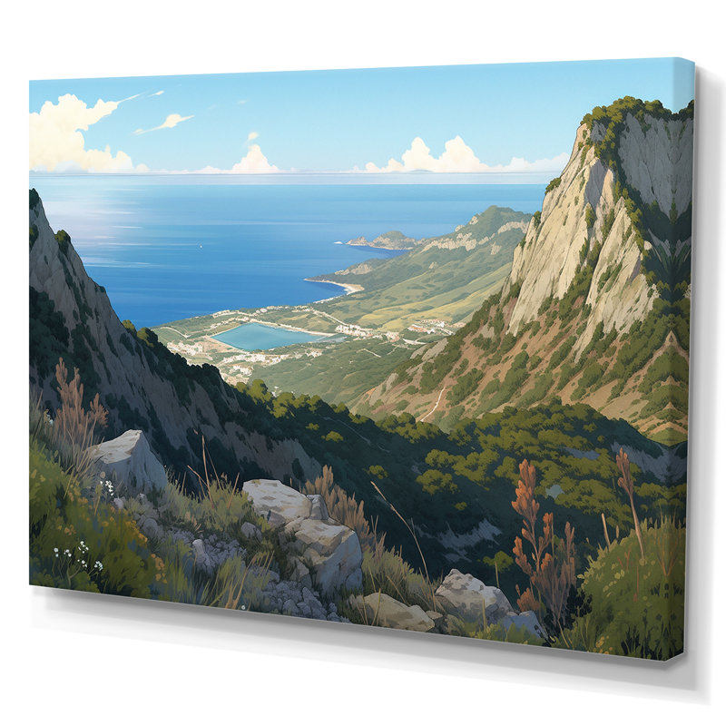 «Rocky Coastal Tones» sur toile, H 30 po x l 40 po x P 1,5 po, Toile tendue