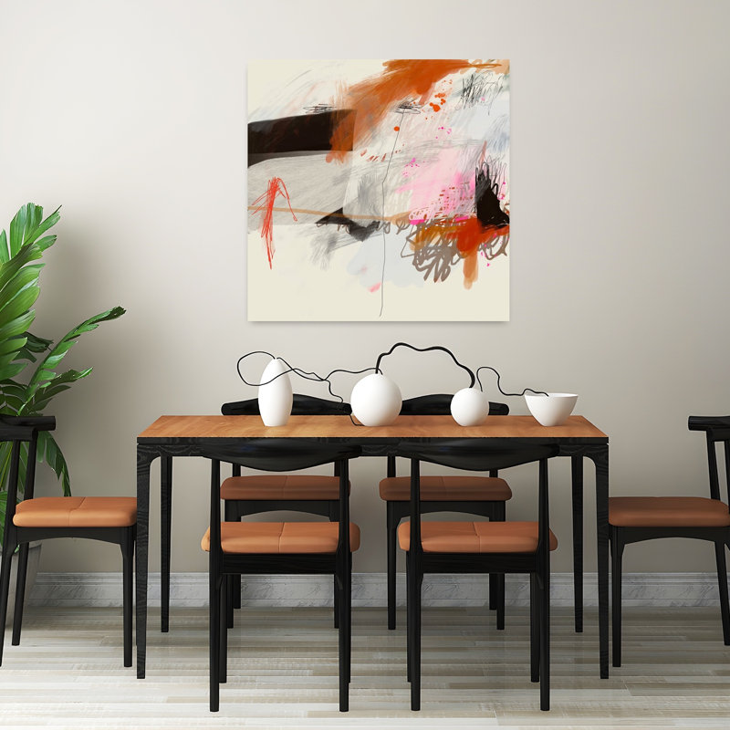 Souhaitez-vous danser? Art contemporain abstrait, H 32 po x l 32 po