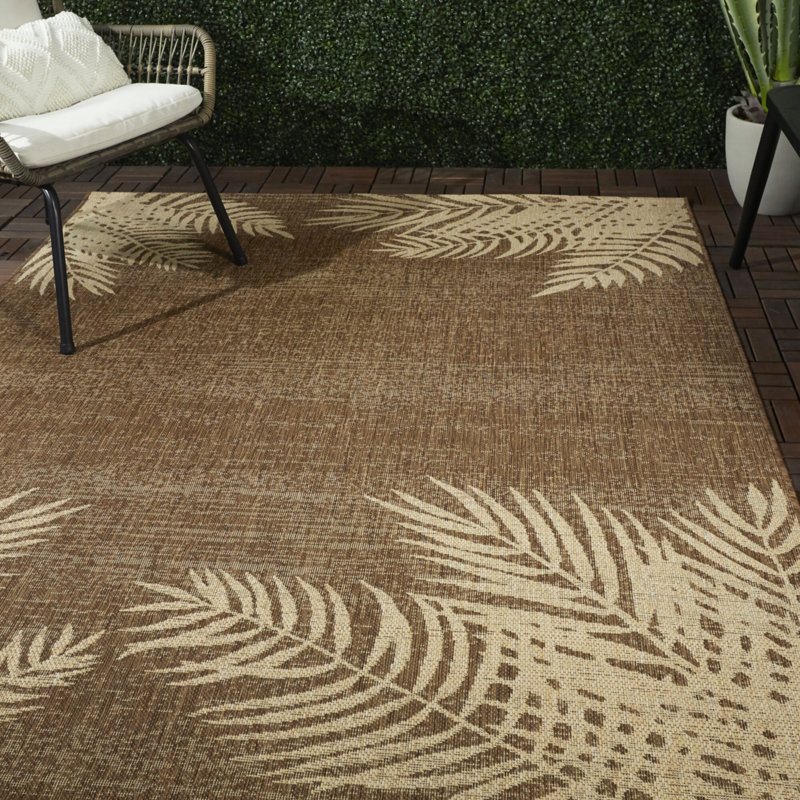 Tapis brun / beige Baney, Rectangle 7 pi 10 po x 10 pi