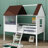 Emera Low Loft House Bed With Guardrails-1659283543