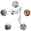 Pied de table rotatif 360 °