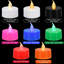 24 Pack LED Tea Lights, Red Light, Red Base-845682853-845682852