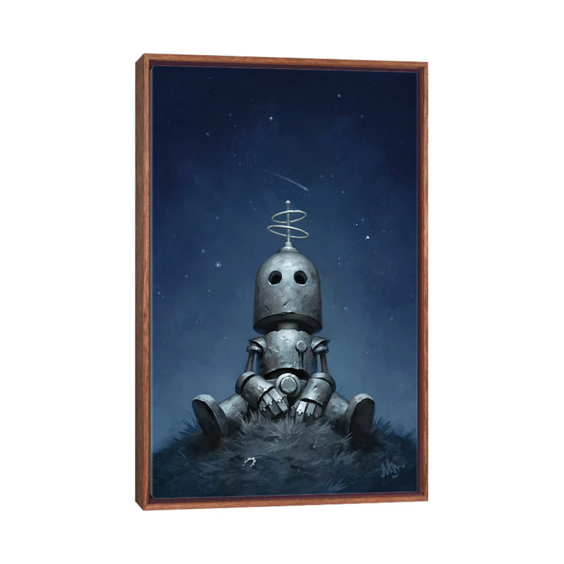 Décoration murale pour enfants Interval, H 60 po x l 40po x P 1,5 po, Toile classique avec cadre brun