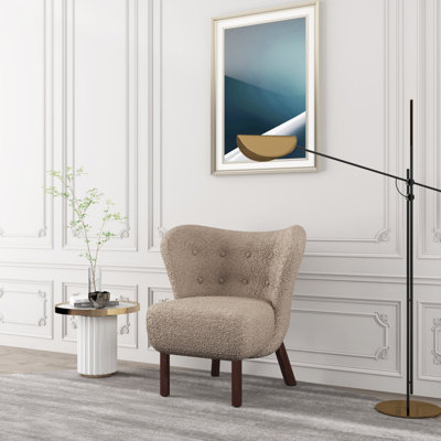Chaise d'appoint à oreilles pour le salon