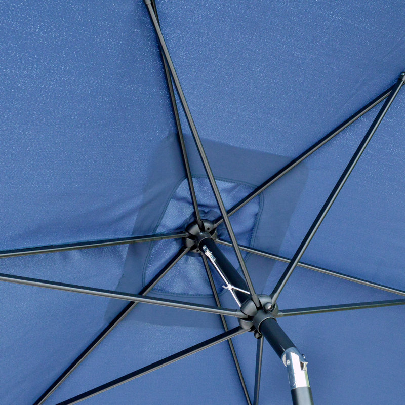 Parasol de marché rectangulaire Kaliope, Bleu